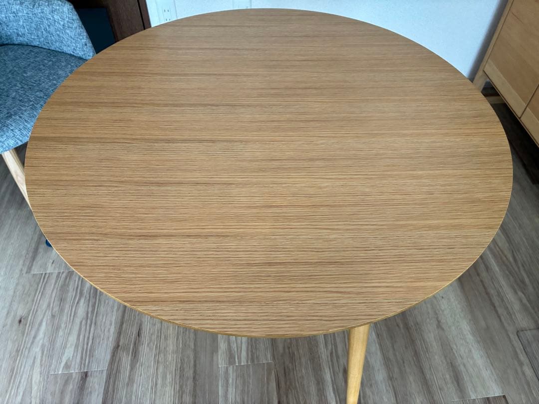 ★値下げ★ビスコットセミオーダー★ダイニング丸テーブル80cm★オーク材★美品★