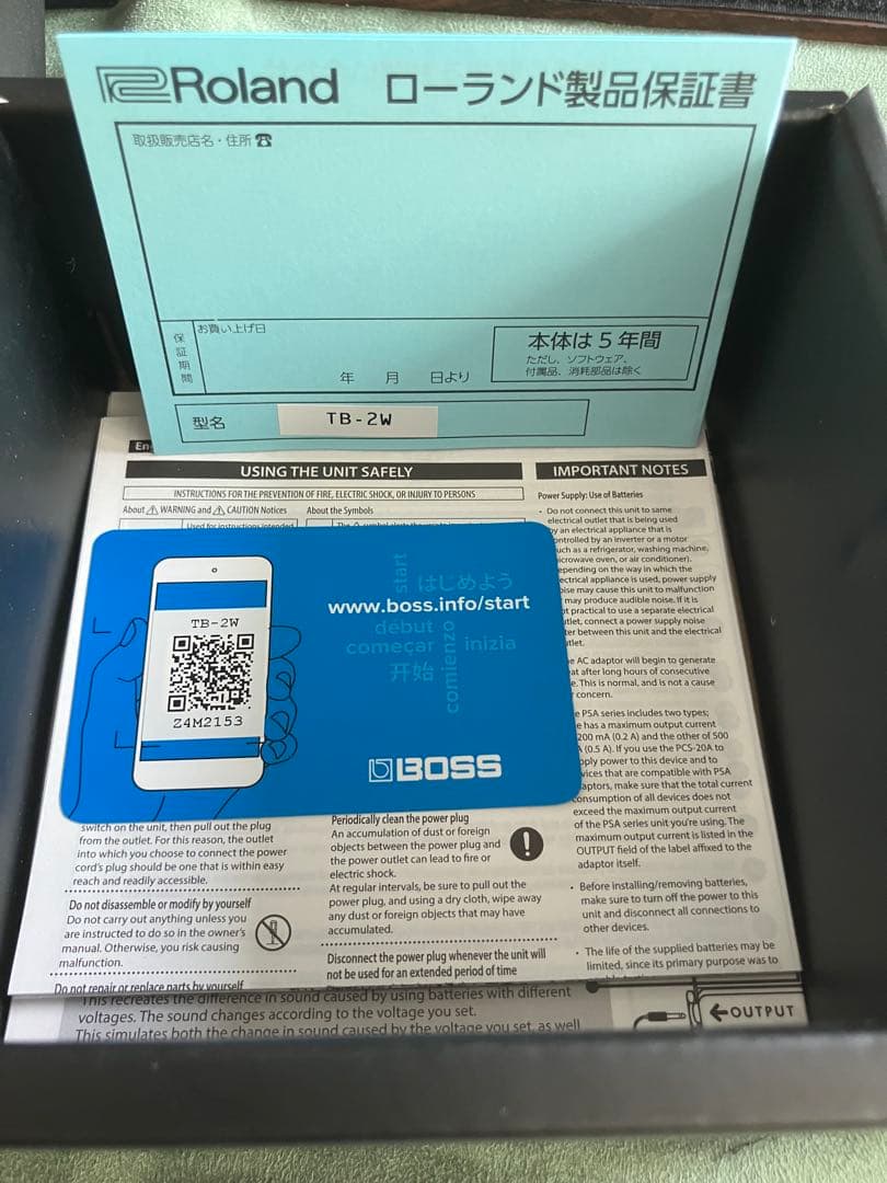 BOSS TB-2W Tone Bender エフェクター　未使用品