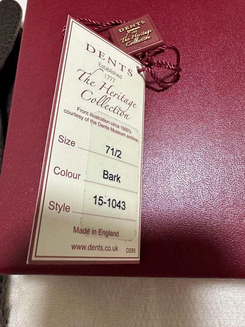 【美品】DENTS デンツ ペッカリー アンライニング サイズ7.5