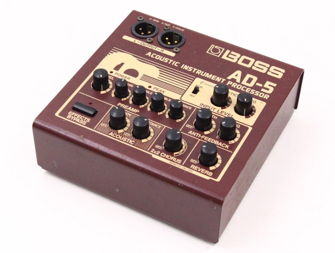 ▲BOSS AD-5 アコースティック楽器プロセッサー
