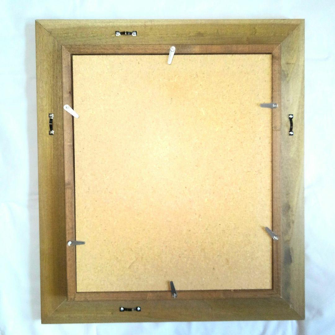 水森亜土　油彩画　肉筆保証　肉筆サイン　F3サイズ　額装済み