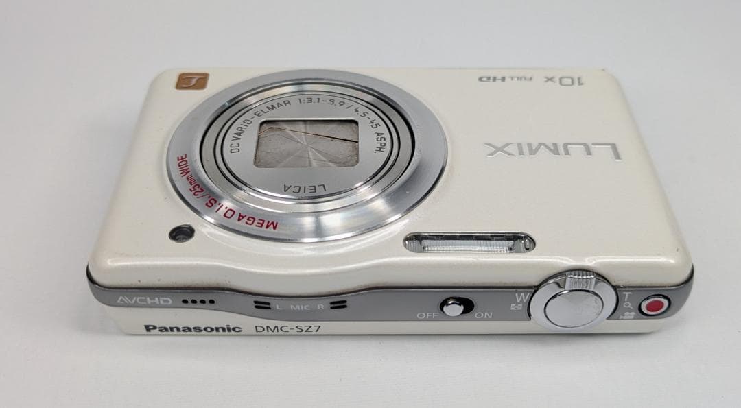 美品 Panasonic LUMIX DMC-SZ7 デジタルカメラ ホワイト