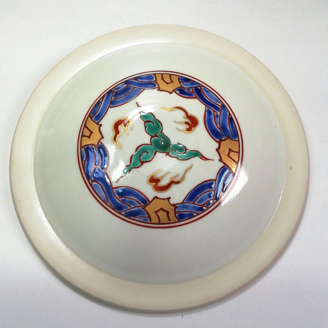 Ｓ３０２　皆具　『赤絵鳳凰文台子』『平安祥堂』　共箱　茶道具