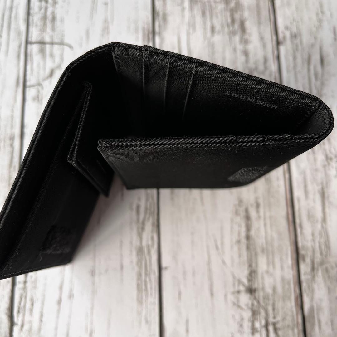 お値下げ1月3日迄☆新品未使用品☆PRADA ブラック 三つ折り財布 ナイロン