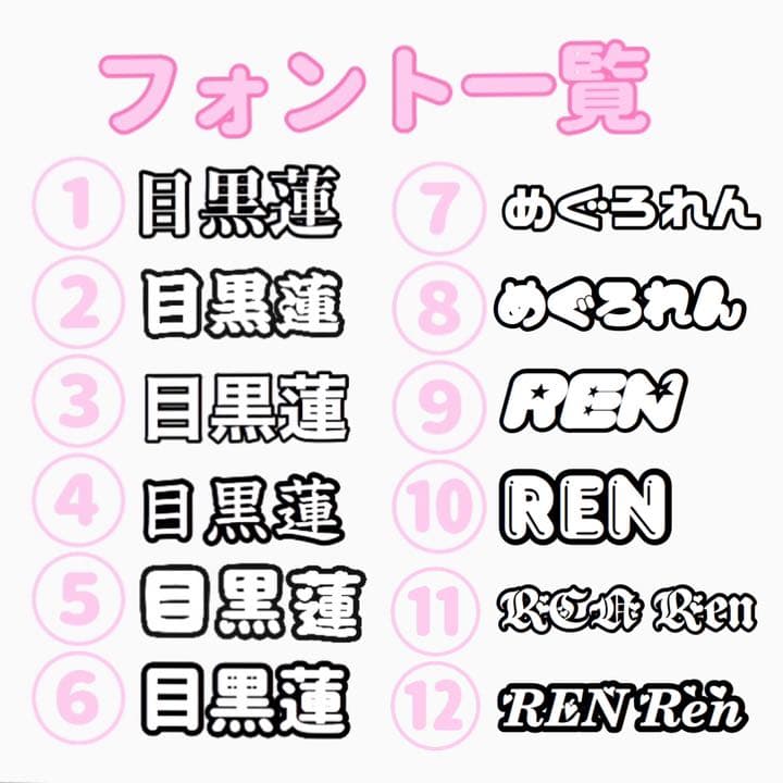 ミニうちわ文字オーダー オーダーページ