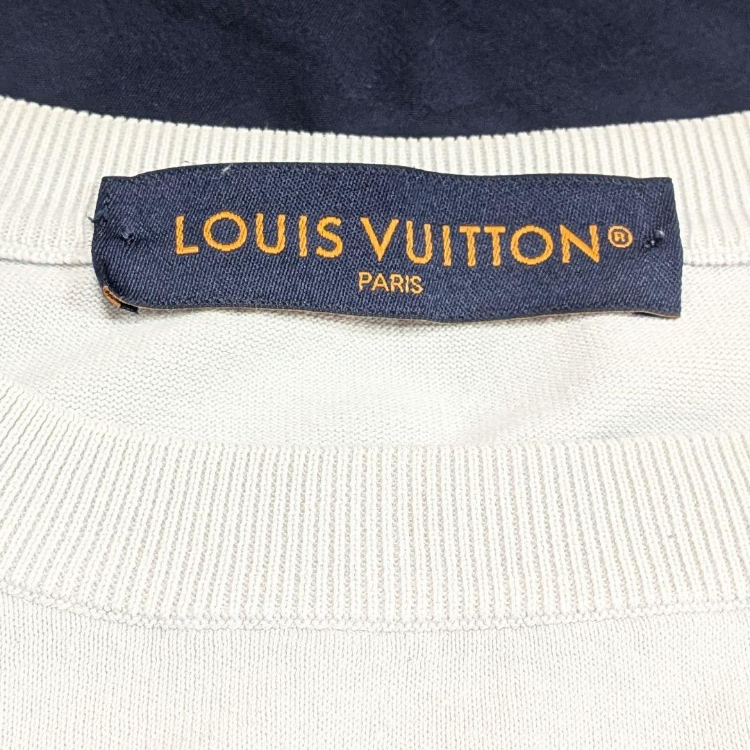 【値下げ】ルイヴィトン 半袖カットソー モノグラム柄 グレー XL