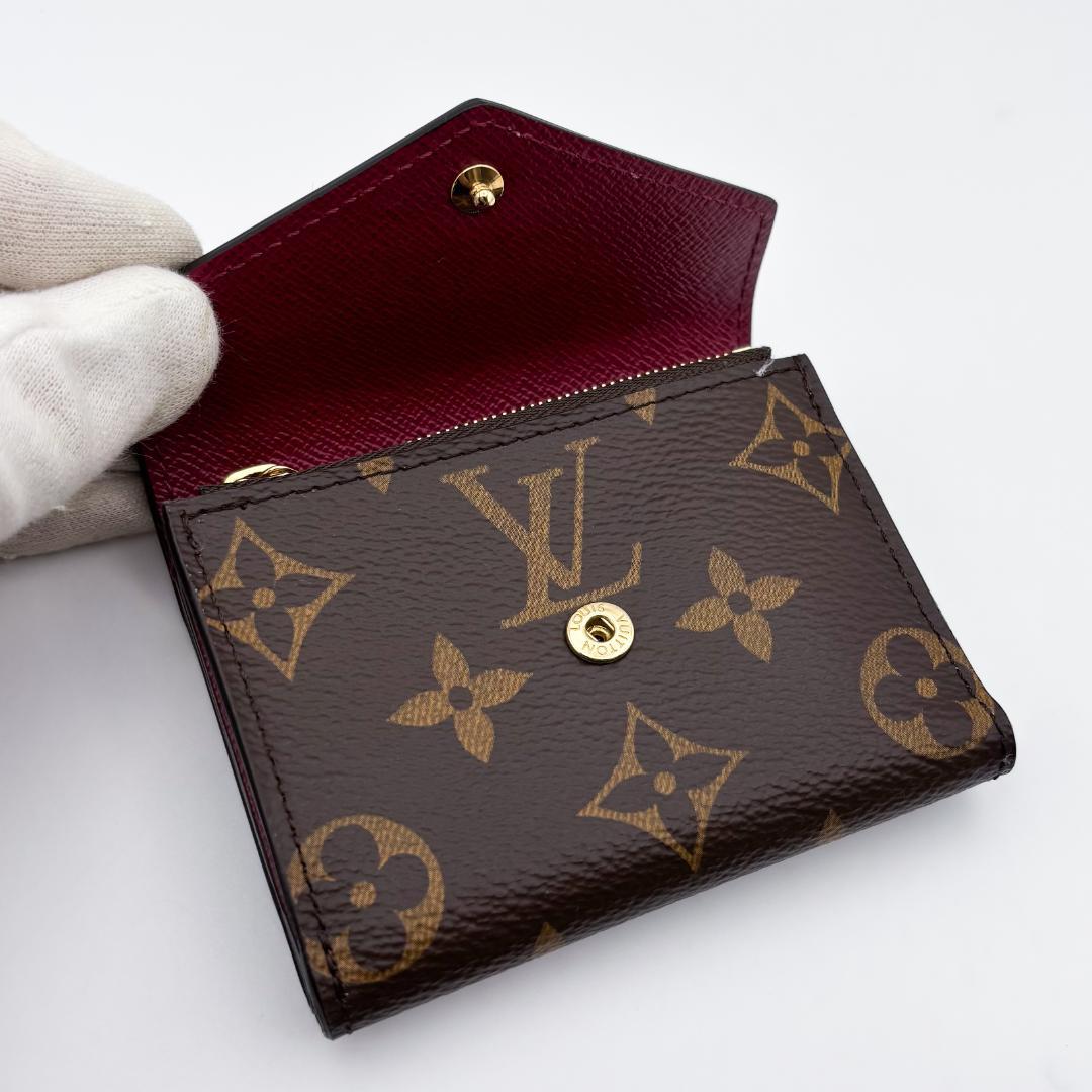 みん★ ルイヴィトン モノグラム ポルトフォイユ ゾエ フューシャ