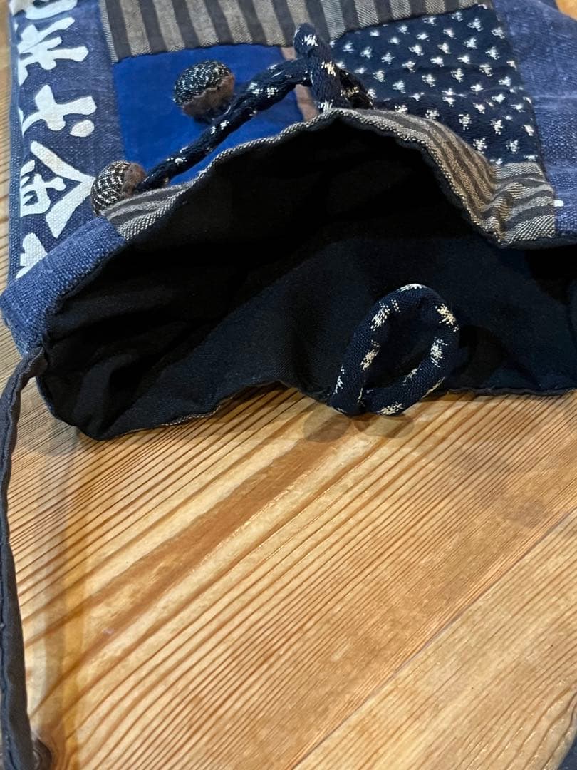 藍染　デニム古布リメイク　ハンドメイド刺し子　トートバッグ　ポーチまとめ売り5個