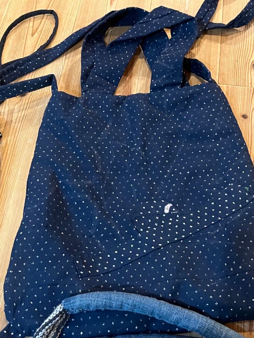 藍染　デニム古布リメイク　ハンドメイド刺し子　トートバッグ　ポーチまとめ売り5個