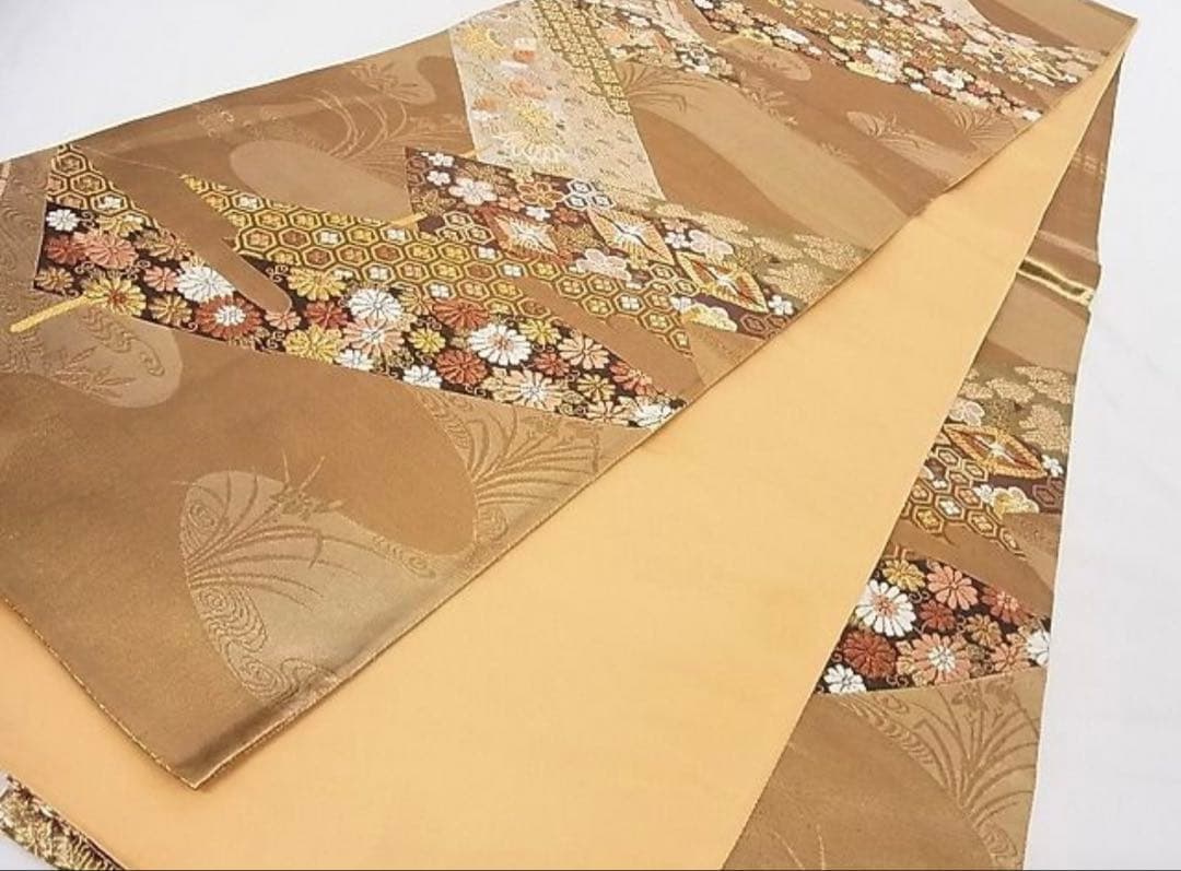 振袖フルセット6点サイズM〜Ｌ駒刺繍　草花毬文　暈し染め　金彩　正絹