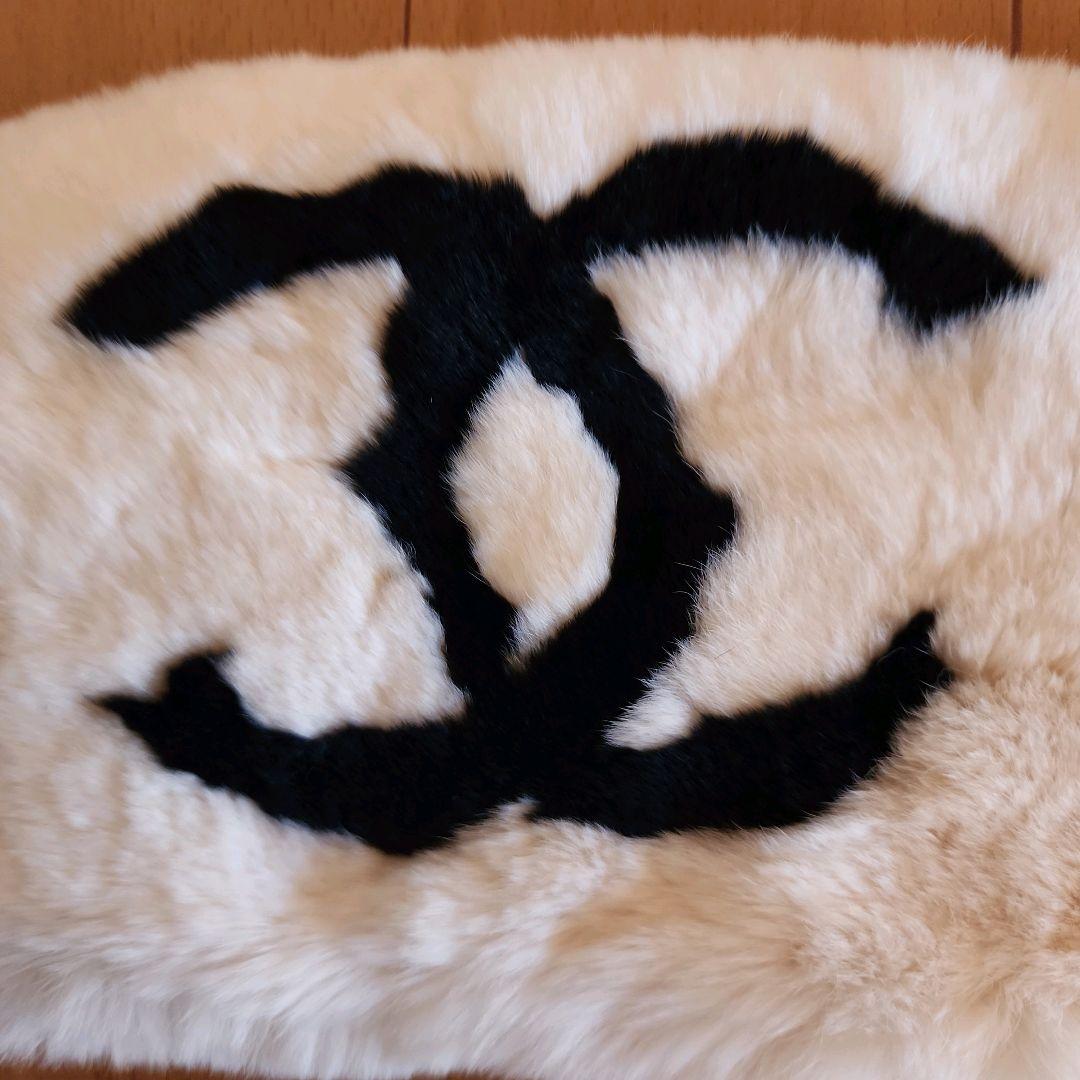 CHANEL シャネル マフラー ラビットファー 白色