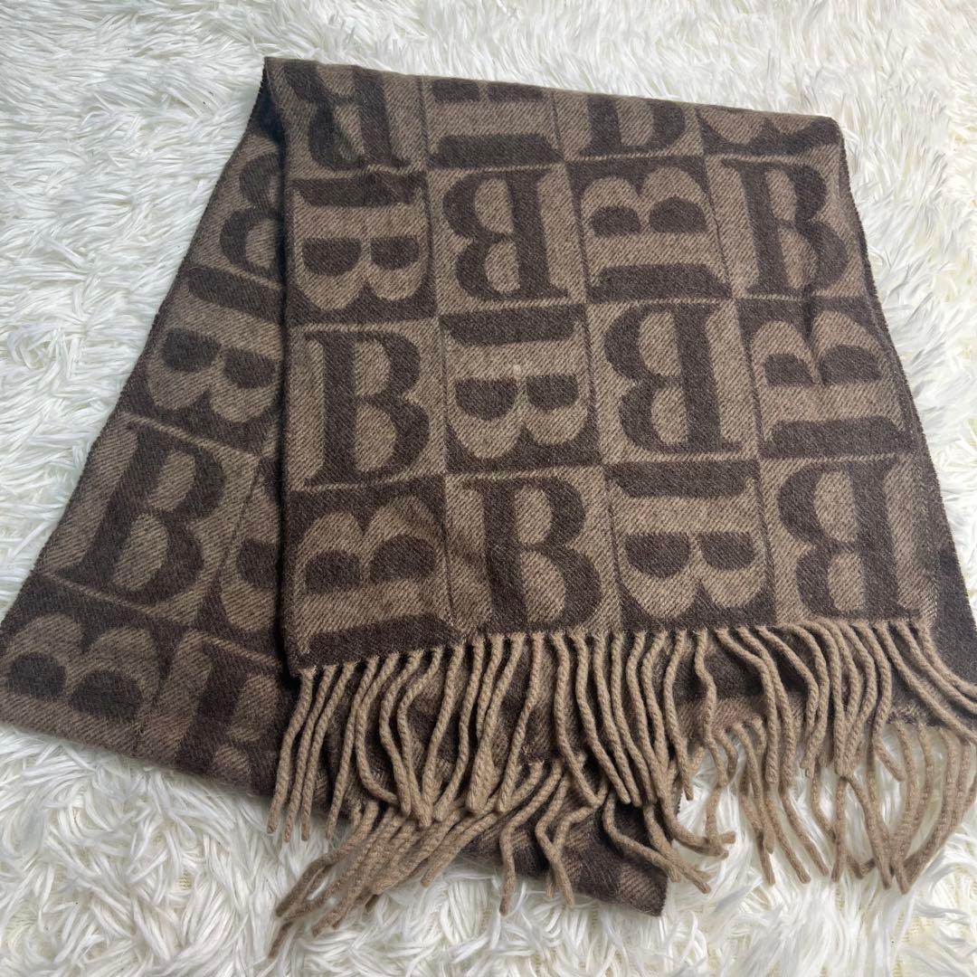 BURBERRY 100%カシミヤ マフラー ブラウン系