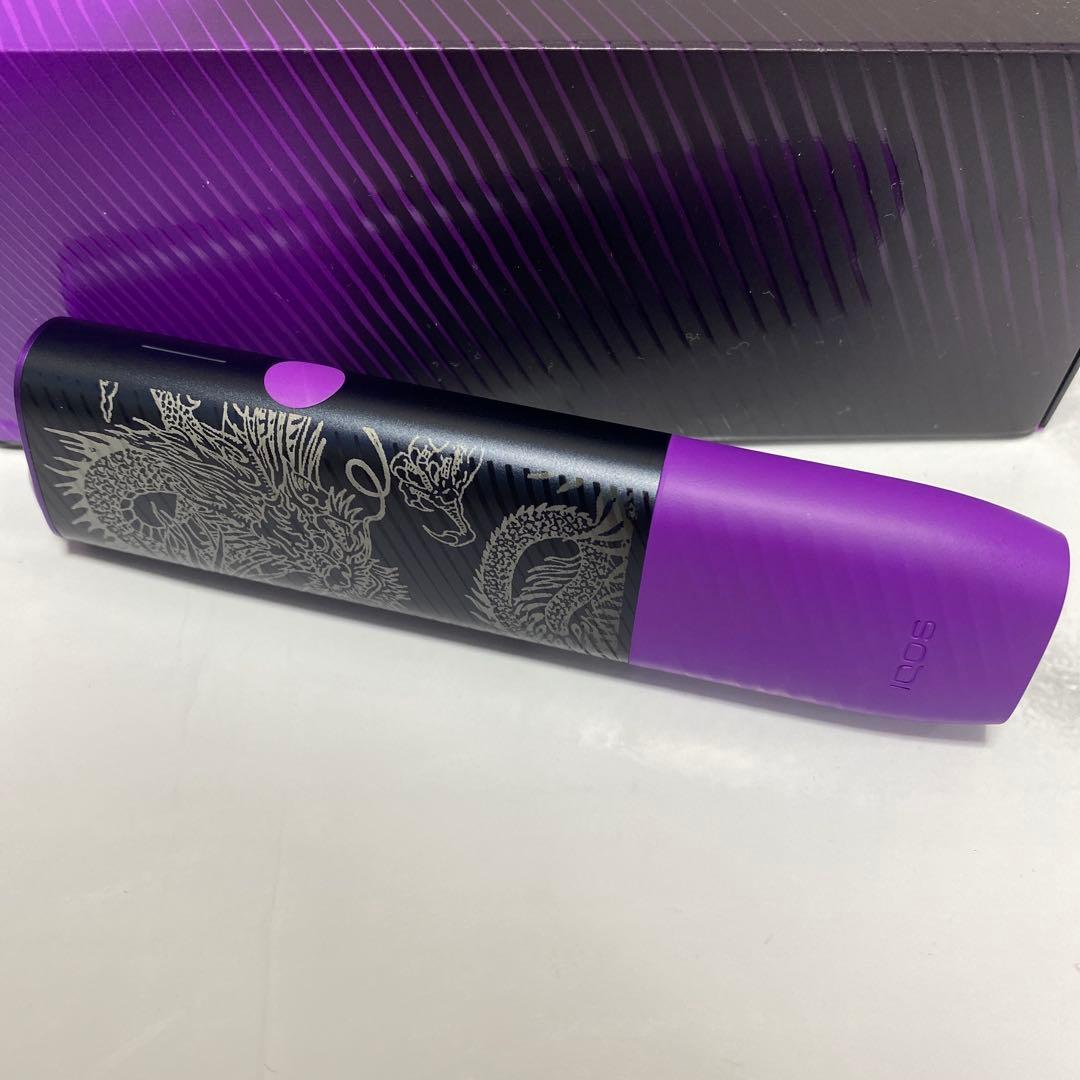 龍 鳳凰 デザイン iQOS アイコス イルマ i ワン 10周年 モデル 黒紫
