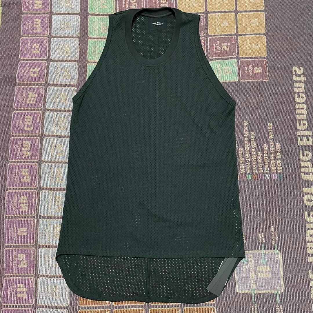 【美品タグ付】fear of god 5th メッシュ タンクトップ ブラックS