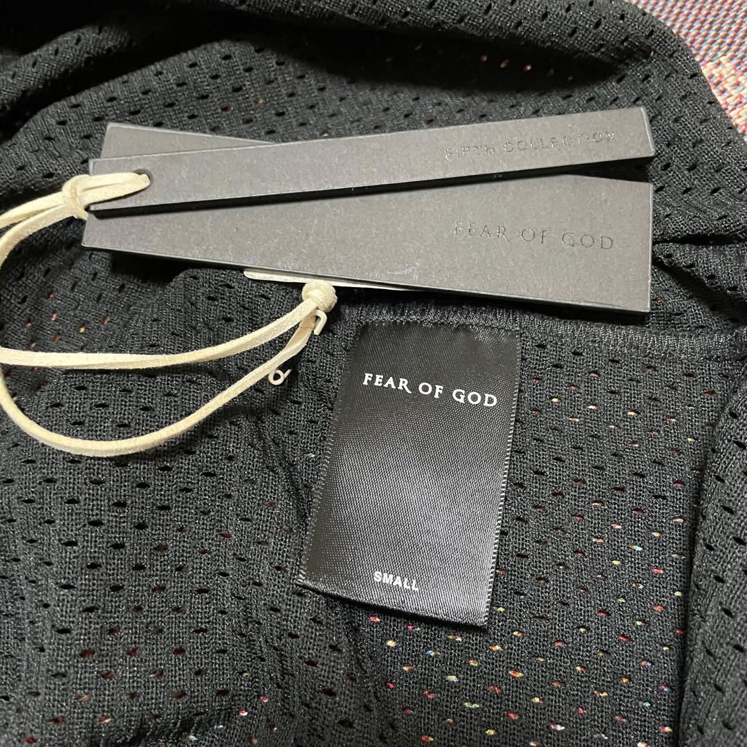 【美品タグ付】fear of god 5th メッシュ タンクトップ ブラックS