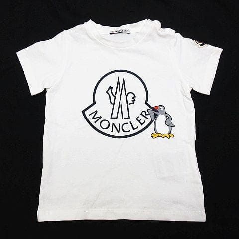 M*^様 18/24 ベビー モンクレール ロゴプリント 半袖Tシャツ 2枚 白