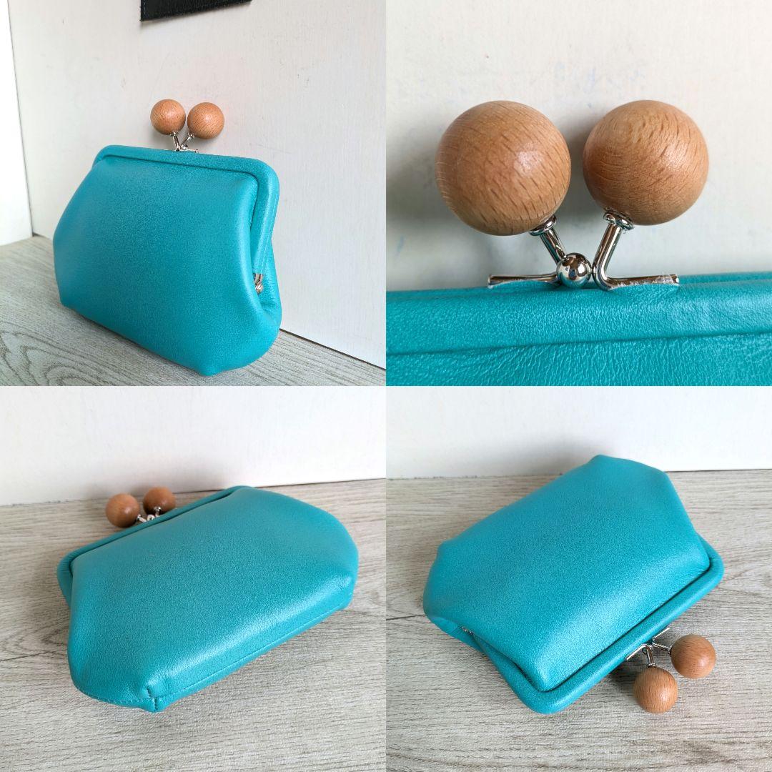 ミサト がま口ショルダーバック、親子がま口お財布　革