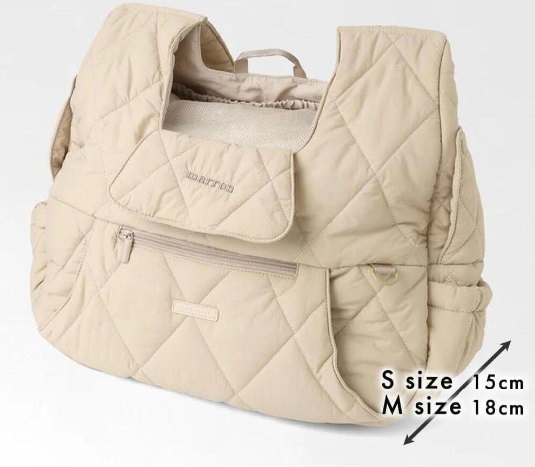 moncheri モンシェリ キルティング リュック キャリー グレー