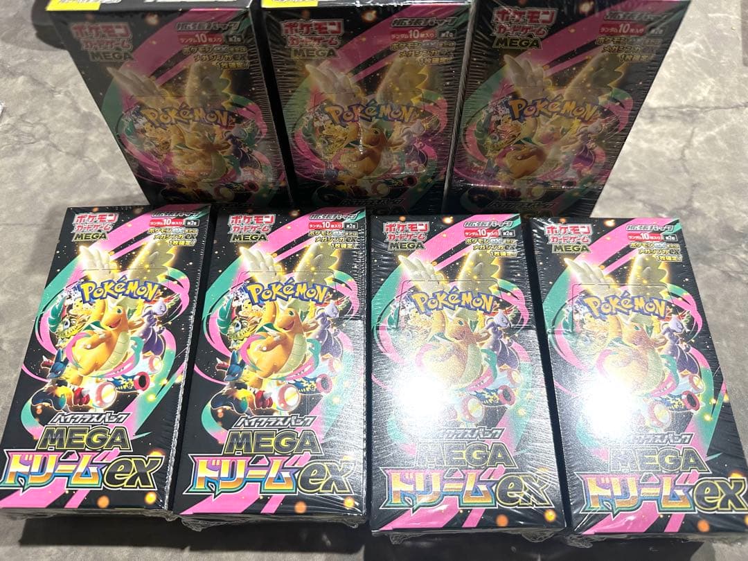 ポケモンカード　メガドリームex 7box シュリンク付き　未開封