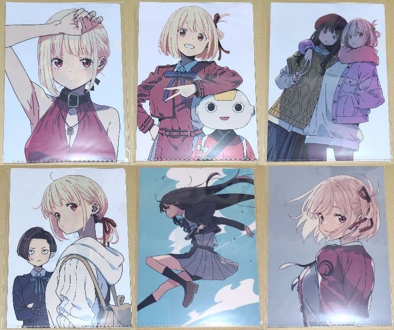 リコリスリコイル 展　錦木千束　井上たきな　限定　クリアファイル　18種セット