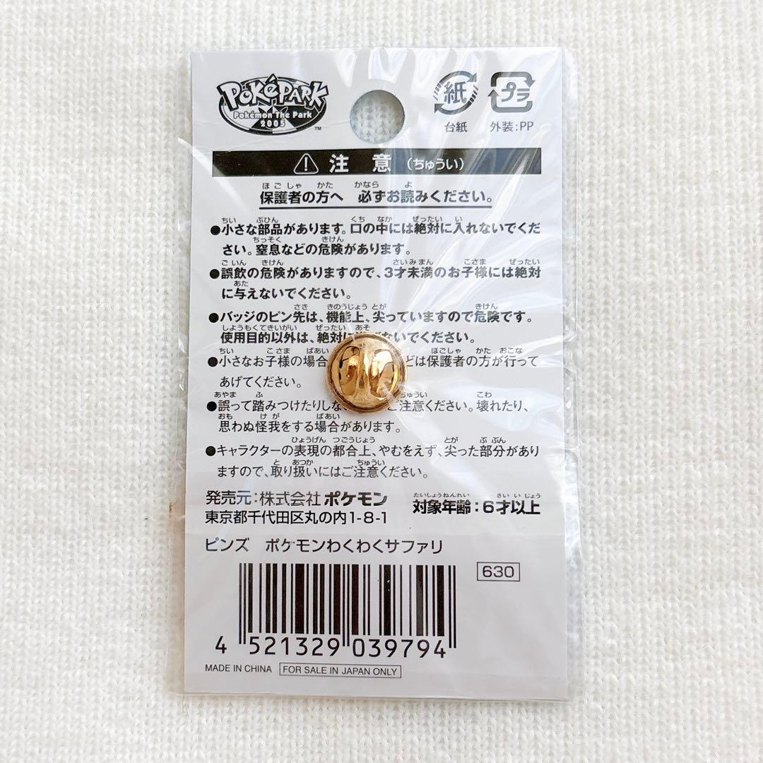 ポケモン わくわくサファリ　ポケパーク ピンズ ピンバッジ ピカチュウ レア