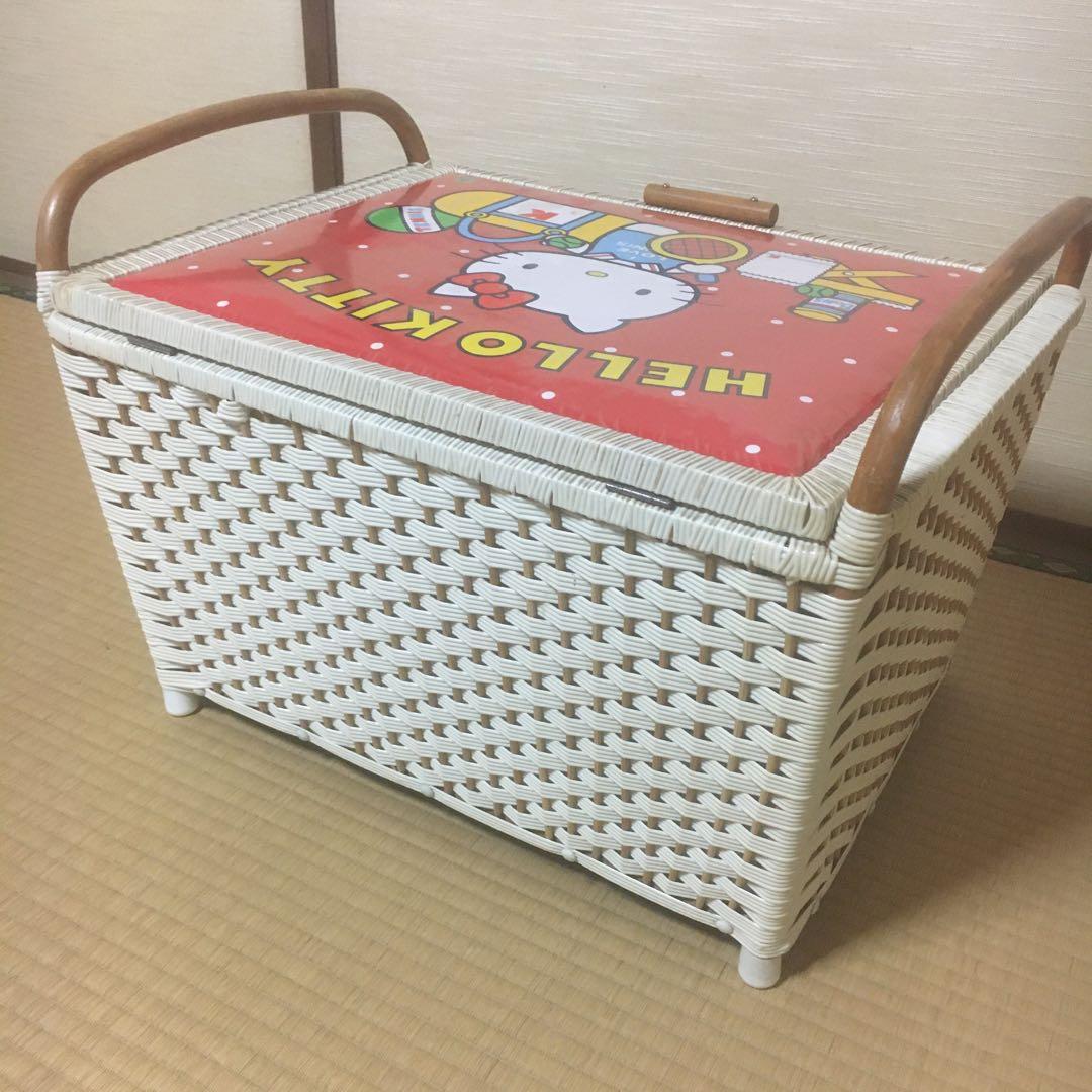 サンリオ　Hello kitty レトロ　希少　おもちゃ箱 収納箱　収納ボックス