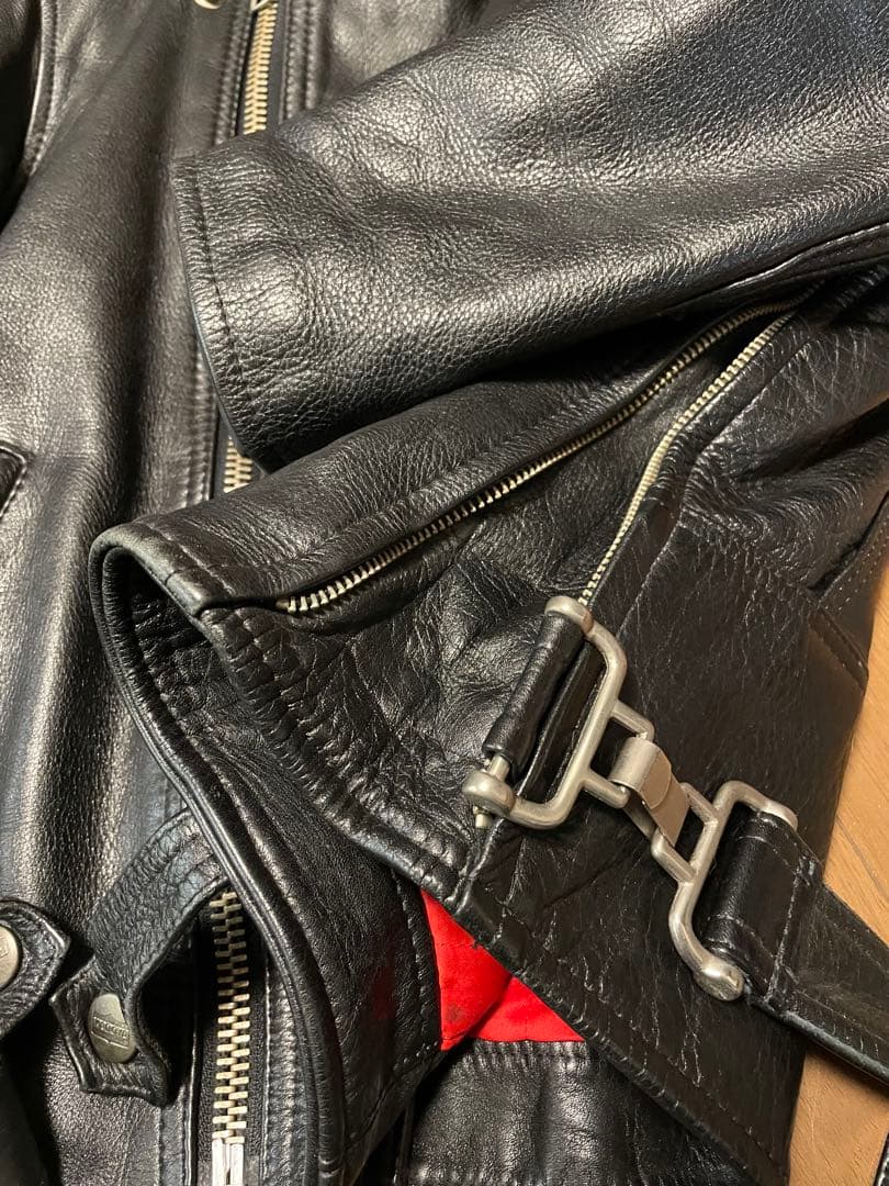 【最終値下げ】KADOYA ダブルライダースジャケット ブラック