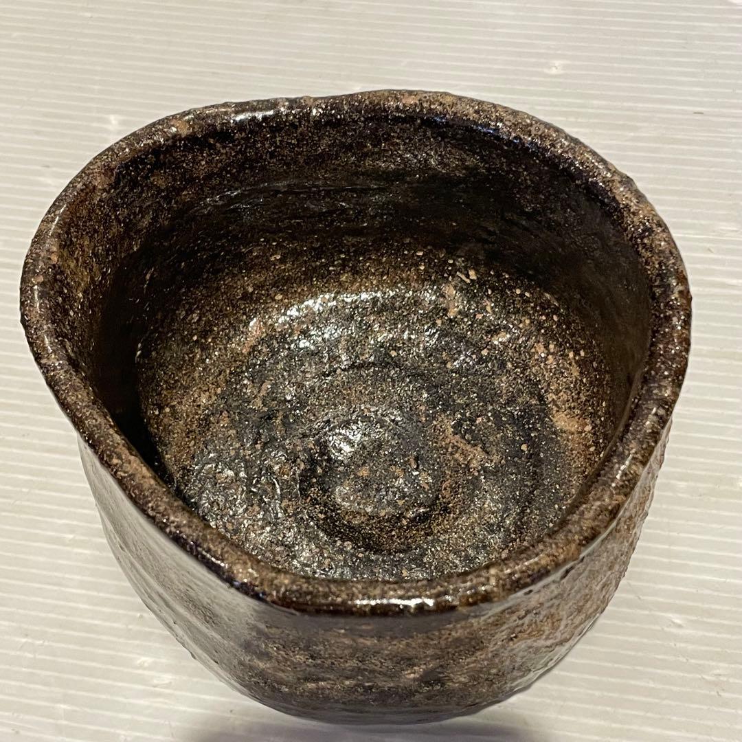 窯変灰被　瀬戸黒茶碗　銘雲海　長春天山　茶道具　専用木箱付　希少　工芸品