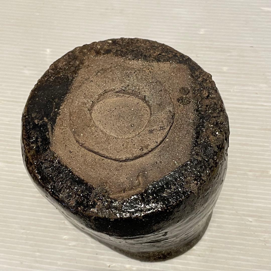 窯変灰被　瀬戸黒茶碗　銘雲海　長春天山　茶道具　専用木箱付　希少　工芸品