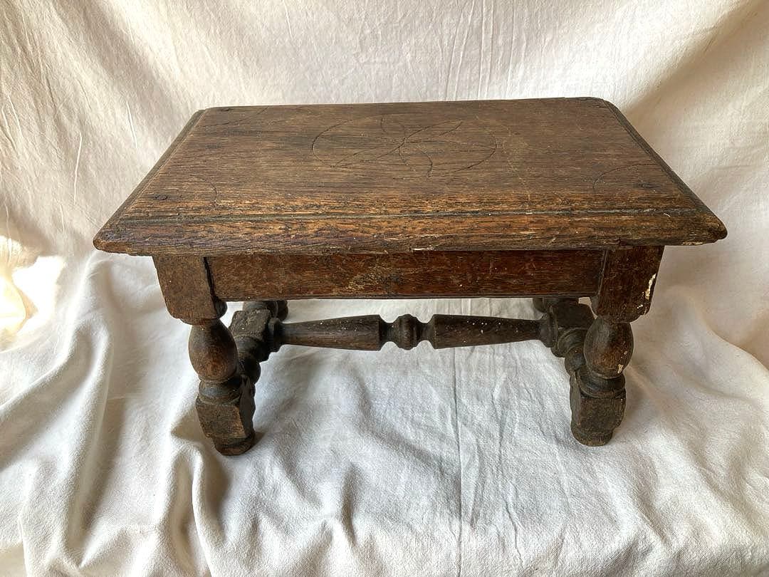 フランスアンティーク　ロレーヌチェア　フラワースタンド　スツール