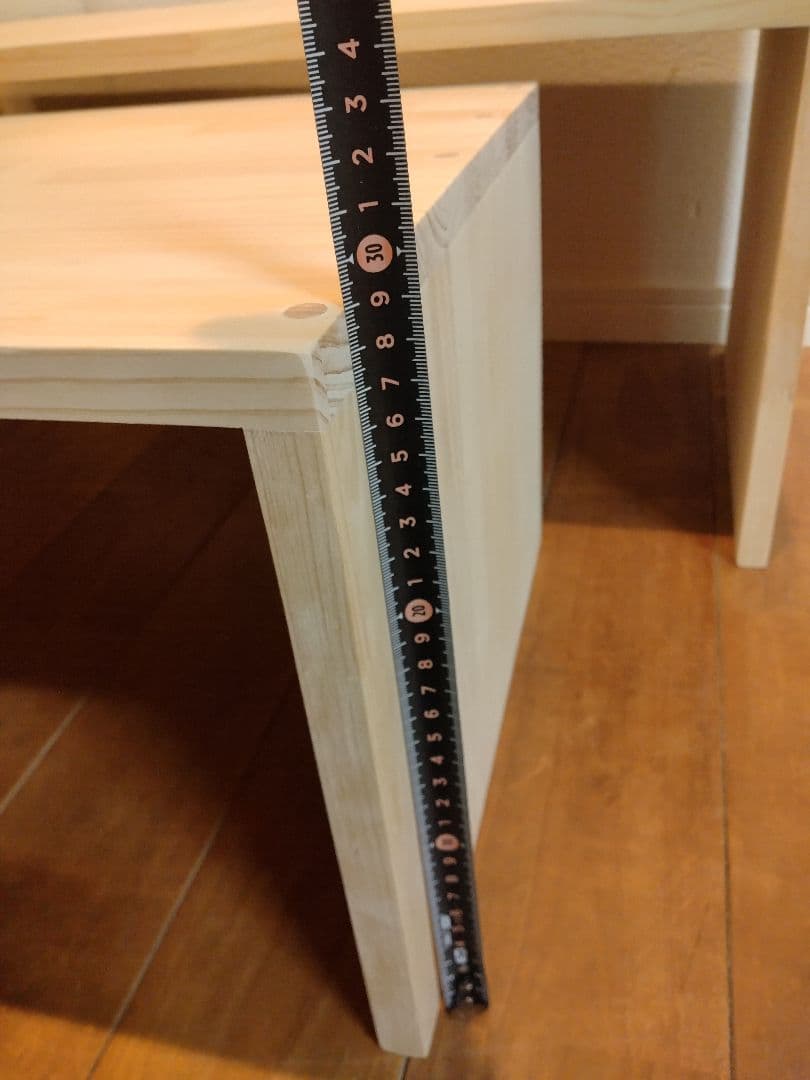 木製　ハンドメイド　オーダー　コの字型　踏み台　ベンチ　水槽台　サイドテーブル