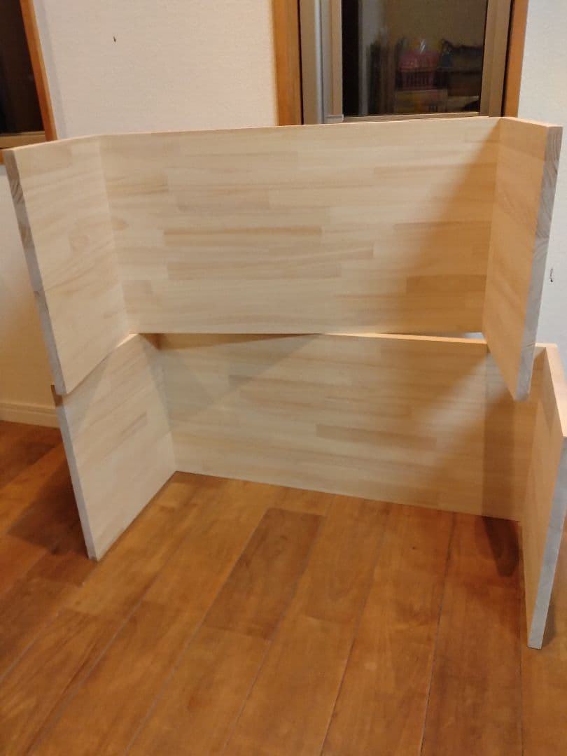 木製　ハンドメイド　オーダー　コの字型　踏み台　ベンチ　水槽台　サイドテーブル