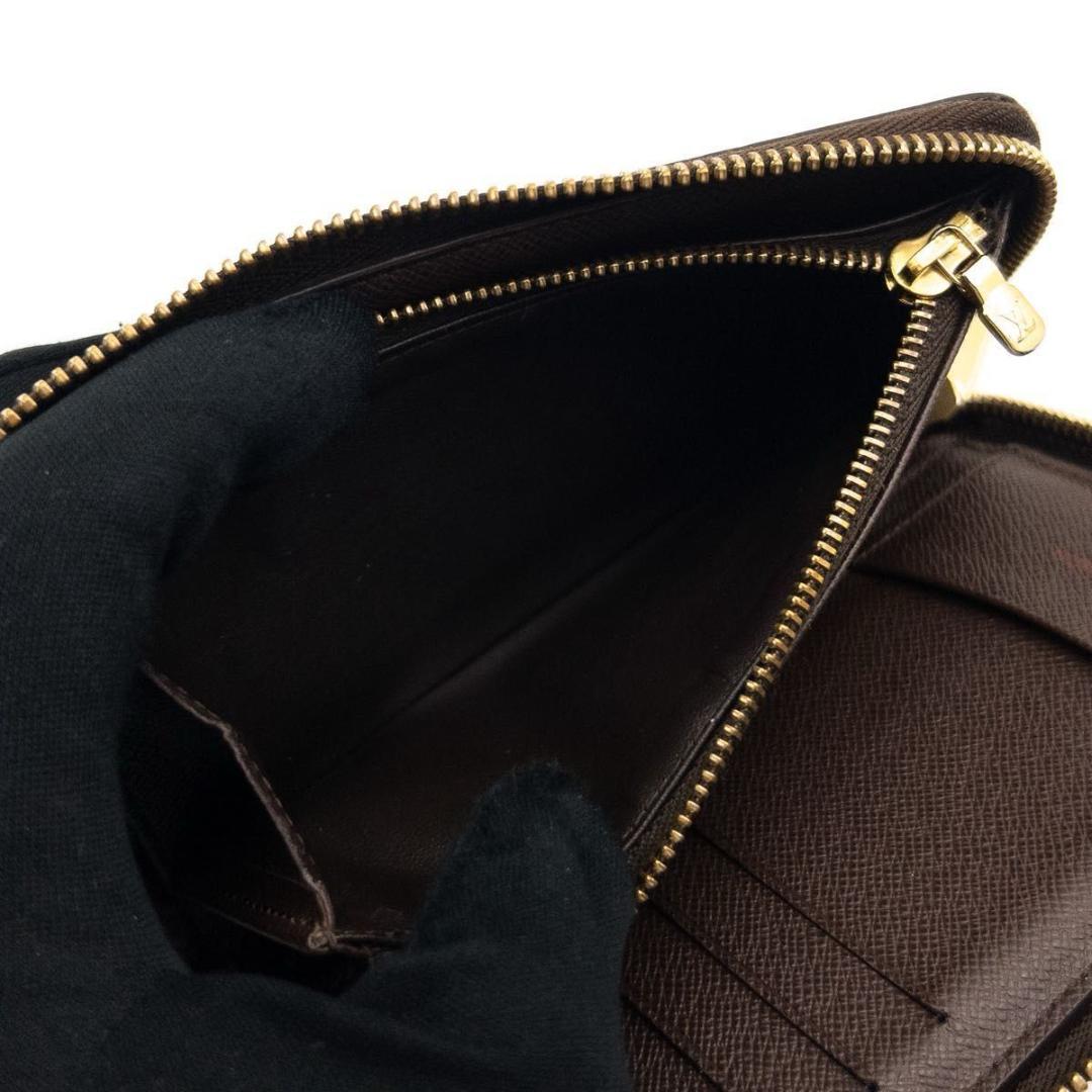 【極美品】ルイヴィトン　ジッピーコンパクトウォレット　ダミエエベヌ　長財布