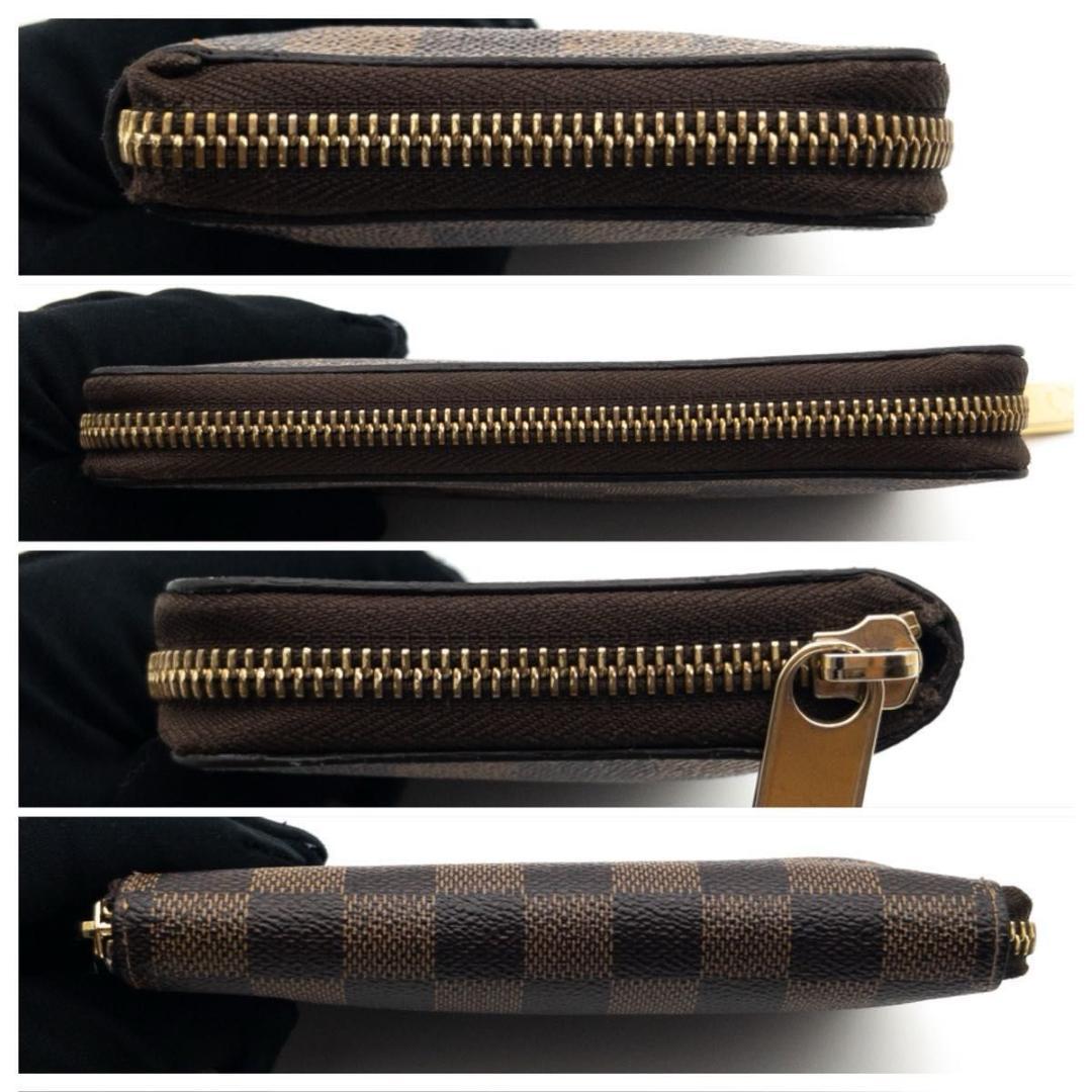 【極美品】ルイヴィトン　ジッピーコンパクトウォレット　ダミエエベヌ　長財布