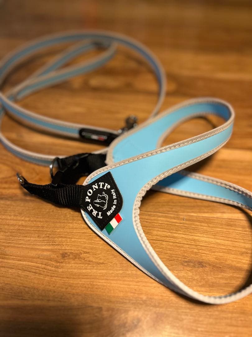 PONTIS 水色 ハーネス・胴輪