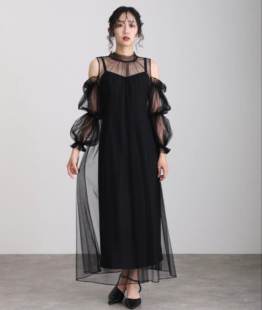 パーティードレス　オケージョンドレス　ブラック