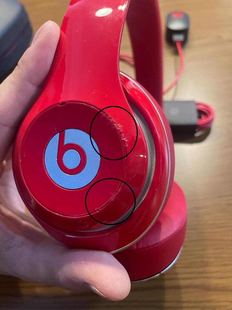 Beats studio wireless ワイヤレスヘッドホン　レッド