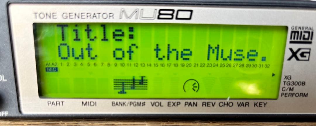 YAMAHA 音源モジュール　MU80