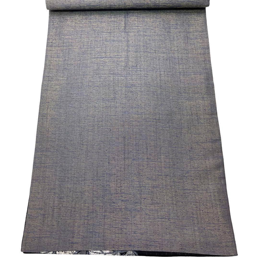 ☆ 袋帯 枝木にとまるフクロウ 梟柄 青褐色 ガード加工 O-3677