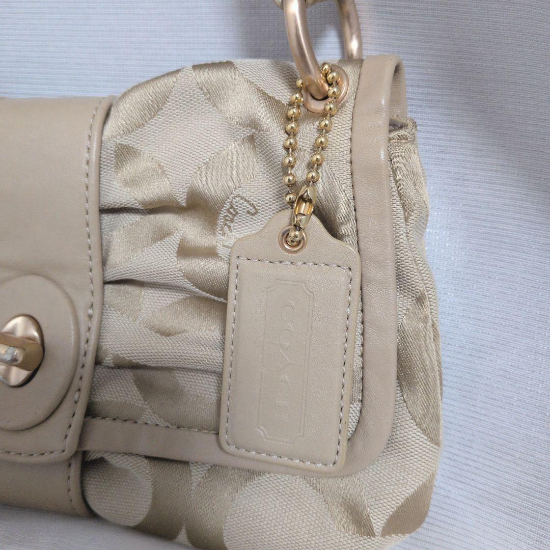COACH 13408 ハンドバッグ　ワンショルダーバッグ　ベージュ