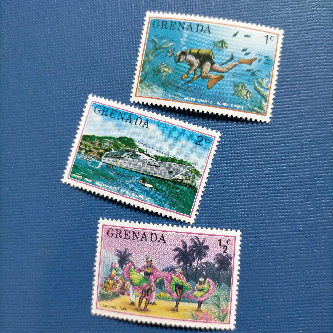 2992 外国切手 グレナダ 観光 リゾート 3種