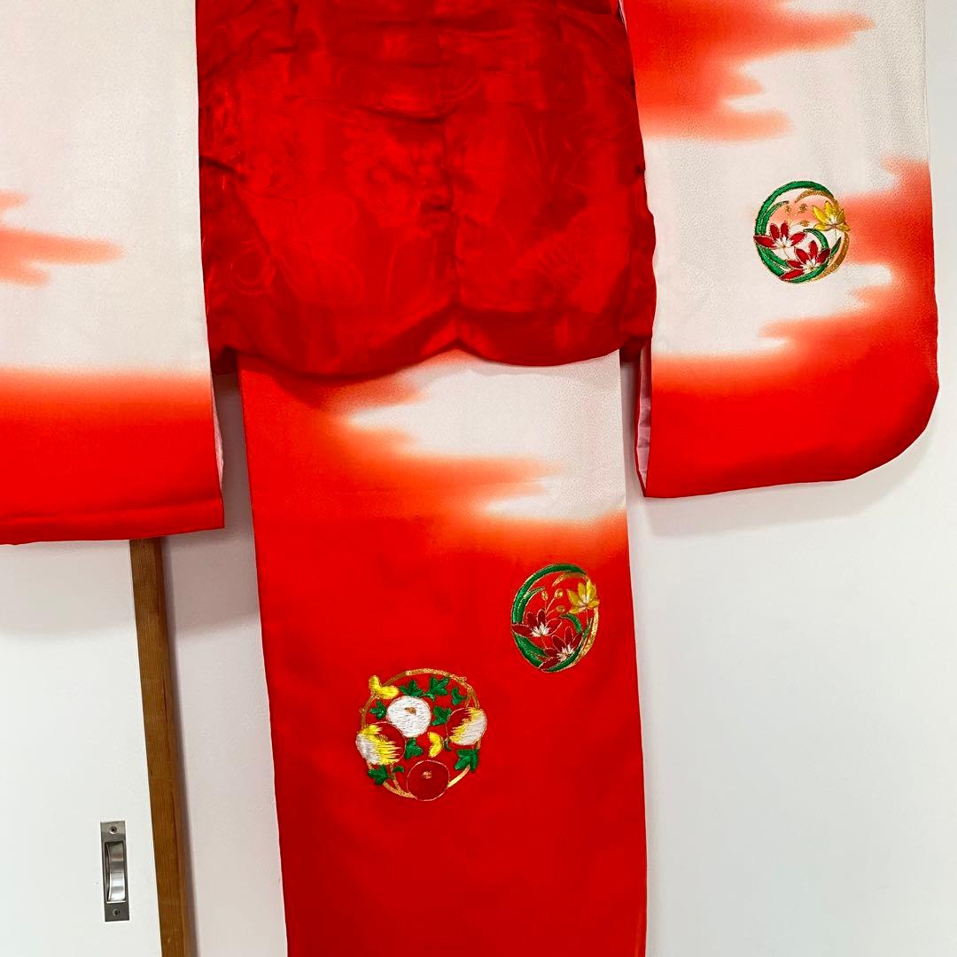 3歳　七五三　正絹の着物と被布の5点セット