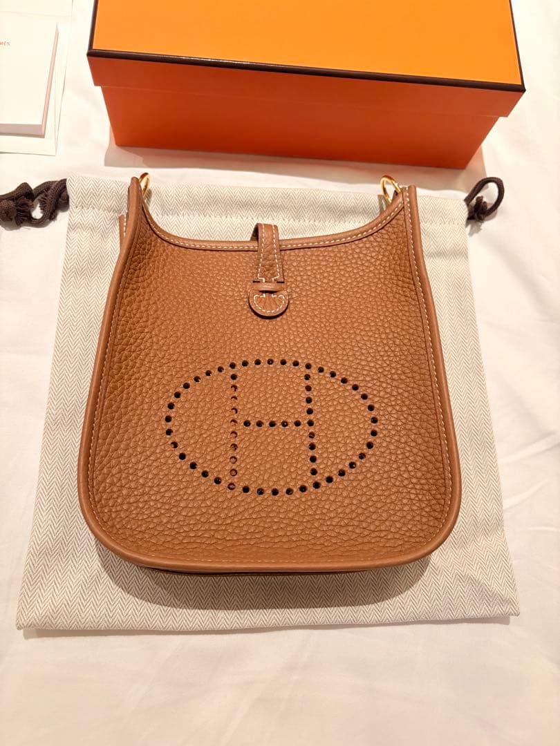 【最終値下】新品未使用 HERMES エルメス ミニエヴリンTPM ゴールド金具