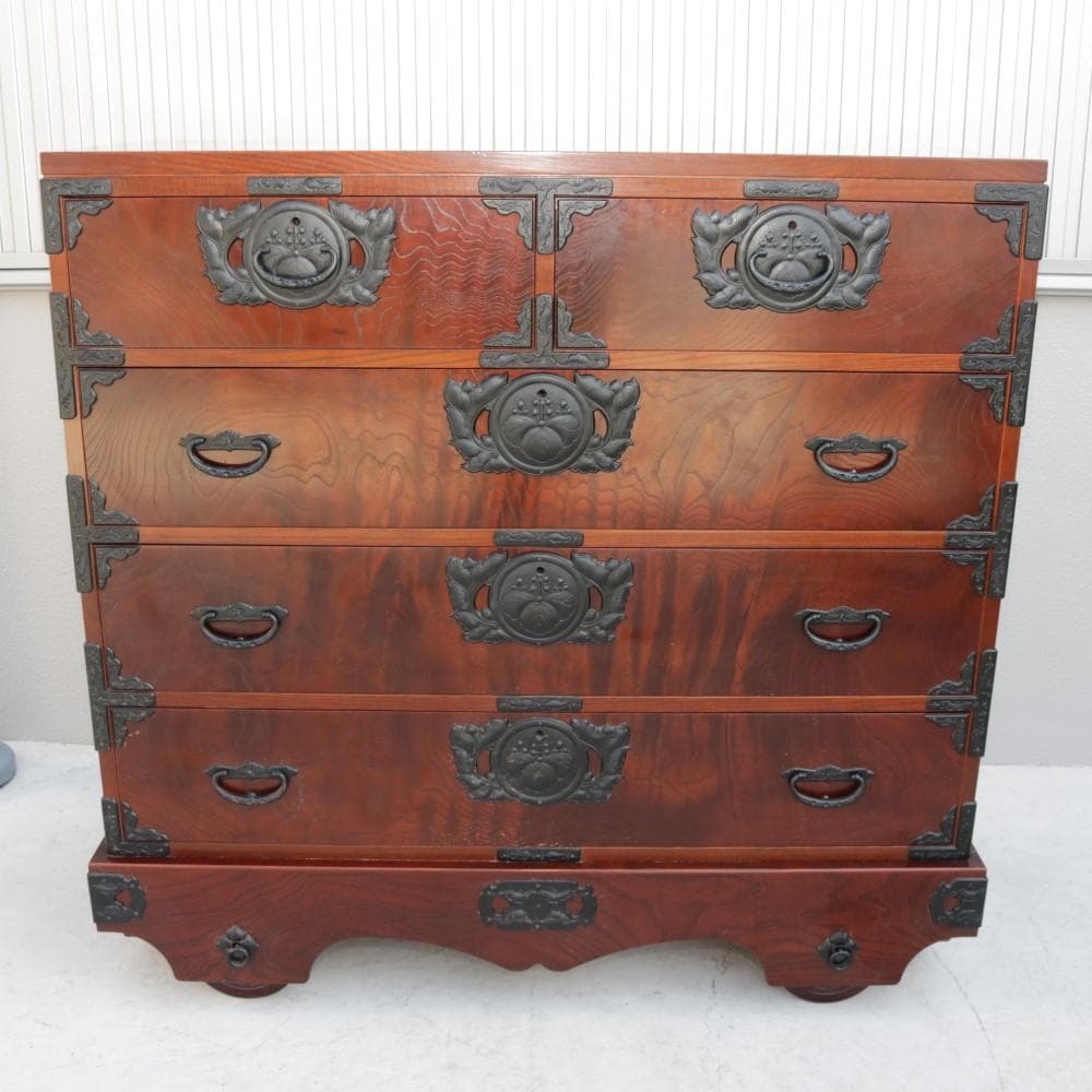 車箪笥 アンティーク 民芸家具 欅 チェスト 和家具 タンス たんす