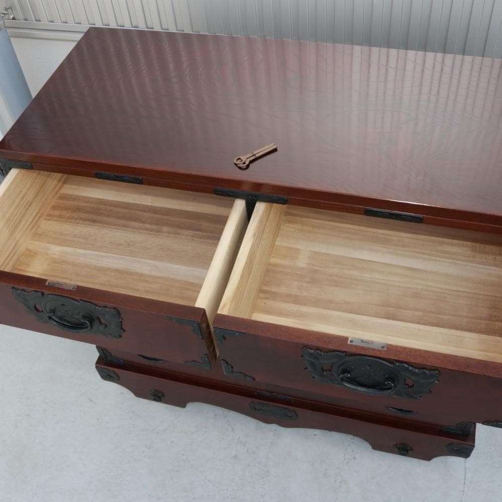 車箪笥 アンティーク 民芸家具 欅 チェスト 和家具 タンス たんす