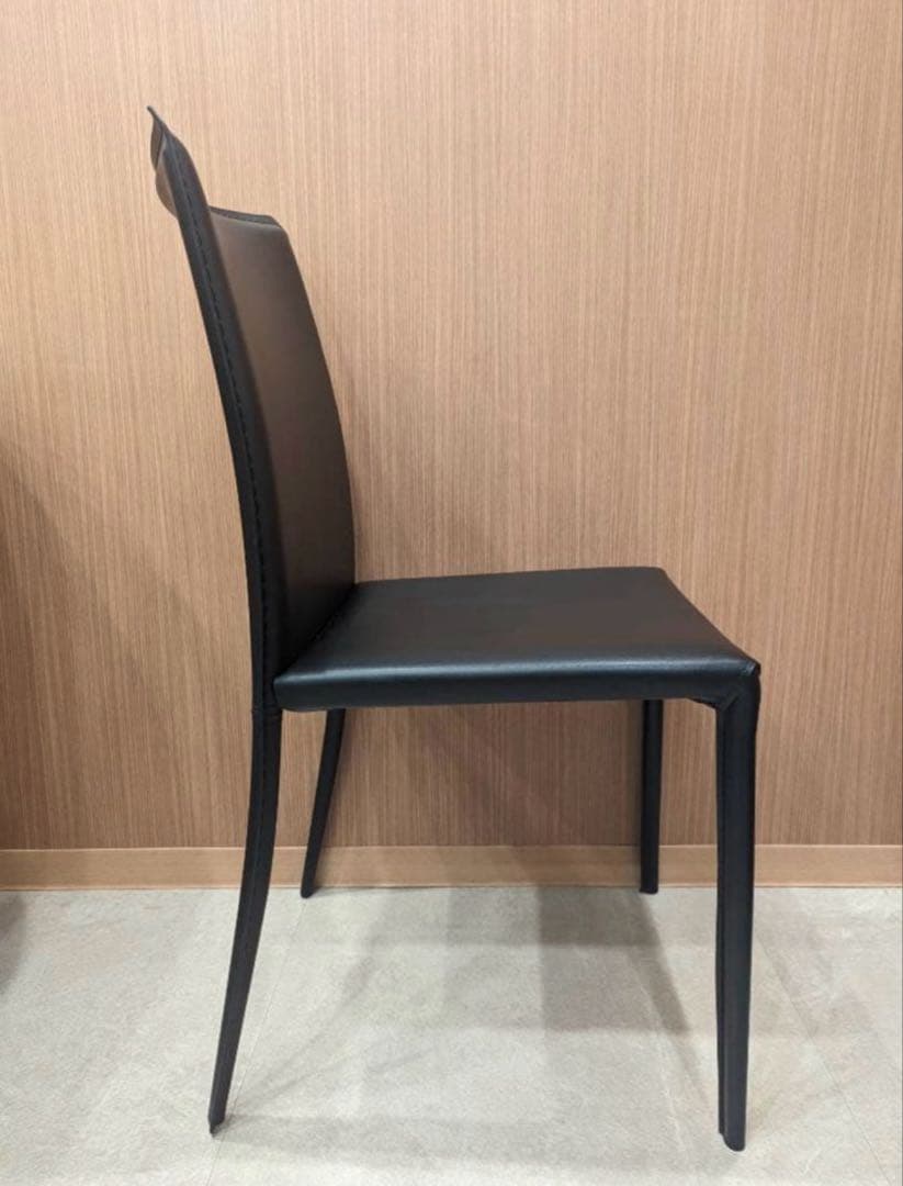 クラスティーナ ダイニング チェア イス 椅子 2脚セット 美品 ブラック 黒