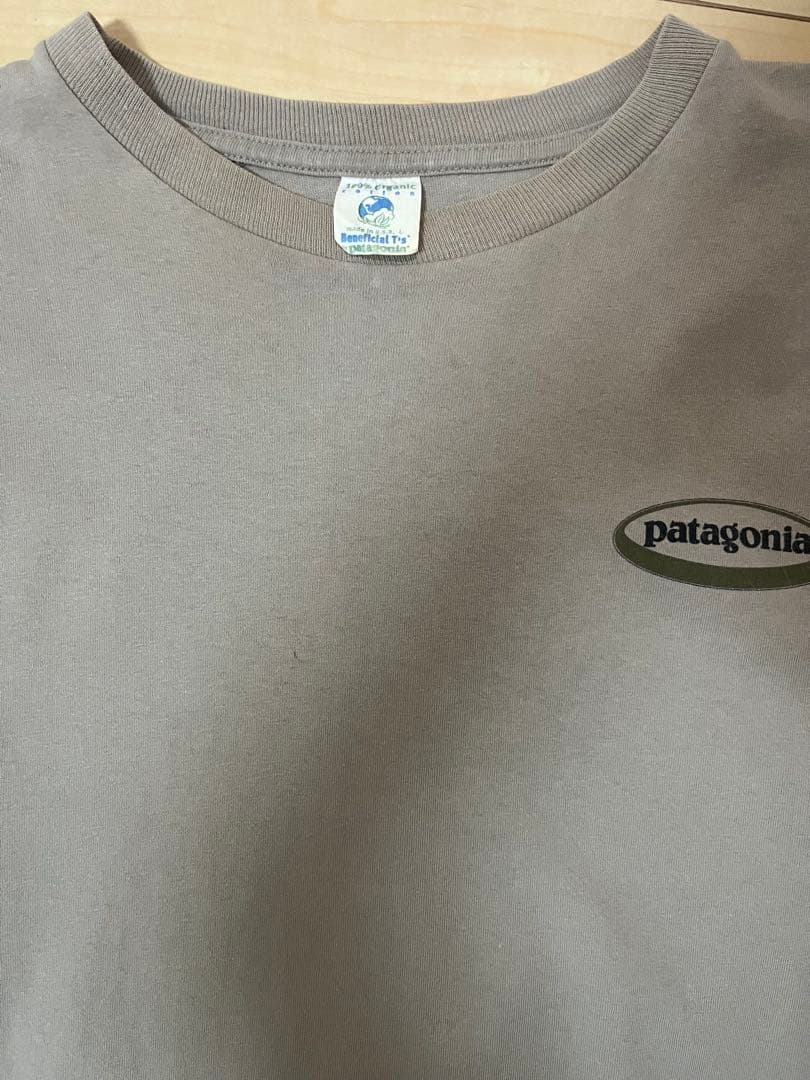 patagonia パタゴニア べネフィシャル Tシャツ ベージュ サイズL