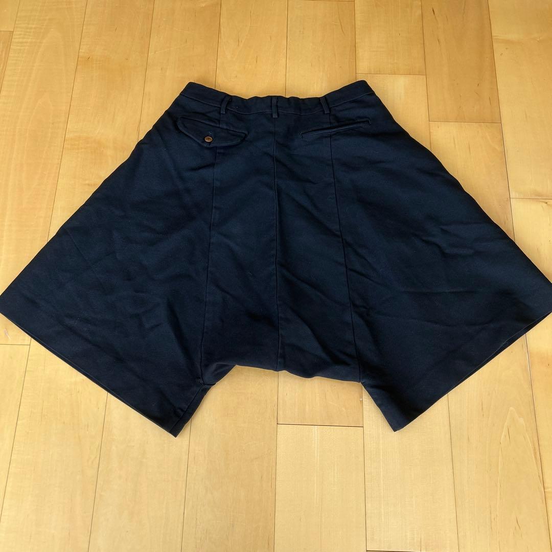 コムデギャルソンオムプリュス　サルエルハーフパンツ　ブラック　サイズＳ