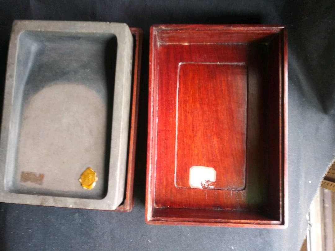 古硯　清/嘉慶年製端渓硯　書道　アンティーク　NO.627