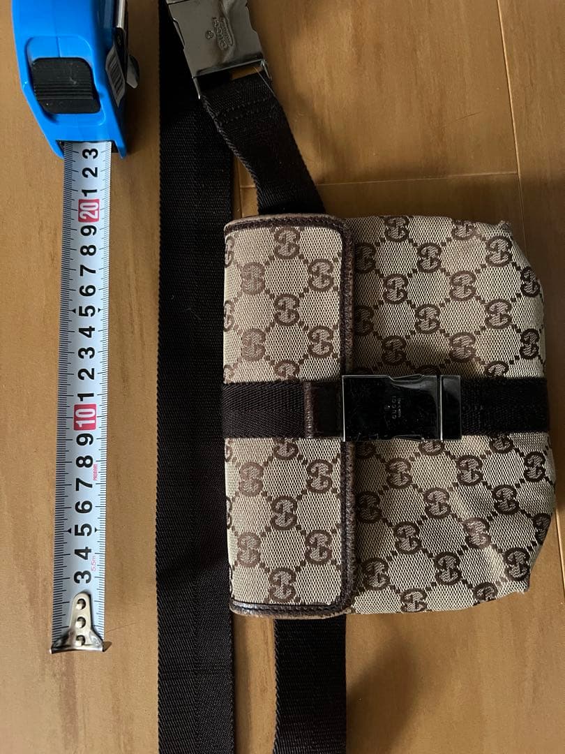 GUCCI GGキャンバス ショルダーバッグ ウエストバッグ